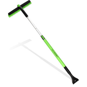 50 inch Snow Brush Extendable with Ice Scraper and Telescopic Long Handle
